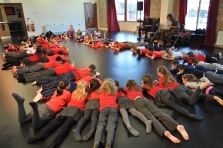 Pupils from local primary schools taking part at Echo Echo Studios (image by Barry Davis)